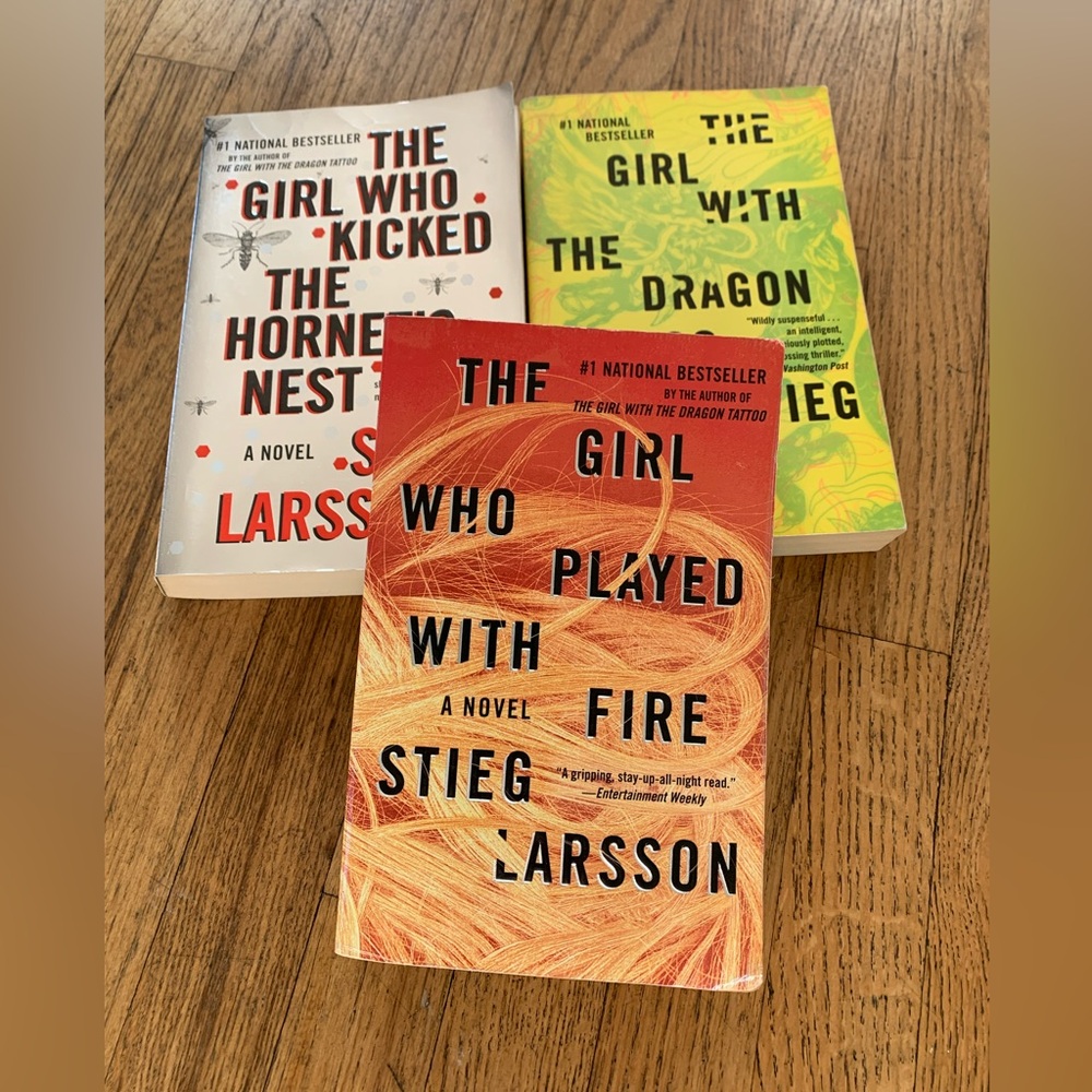 Steig Larson books - All Three “The Girl Who…” books